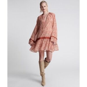 One Teaspoon Night Prowler Mini Dress in Tobacco NWT SZ XL